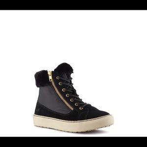 Faux Fur Trim Sneaker